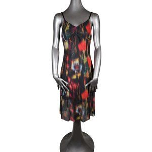 Baum Und Pferdgarten NWT Red Semi Sheer Dress Sleeveless Extra Small XS